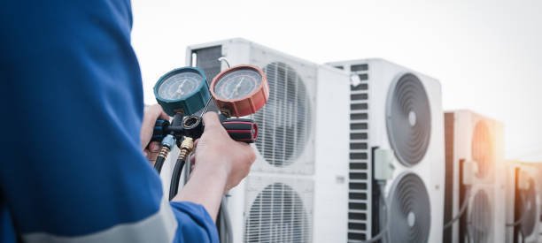 Residential air conditioner unit installed outside a home in Salem OR